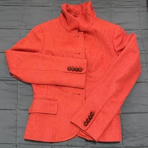 J. CREW Rare Vintage Coral Tweed Wool Blazer!